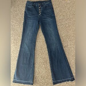 Size 7/28 Crazy Train flare jeans
